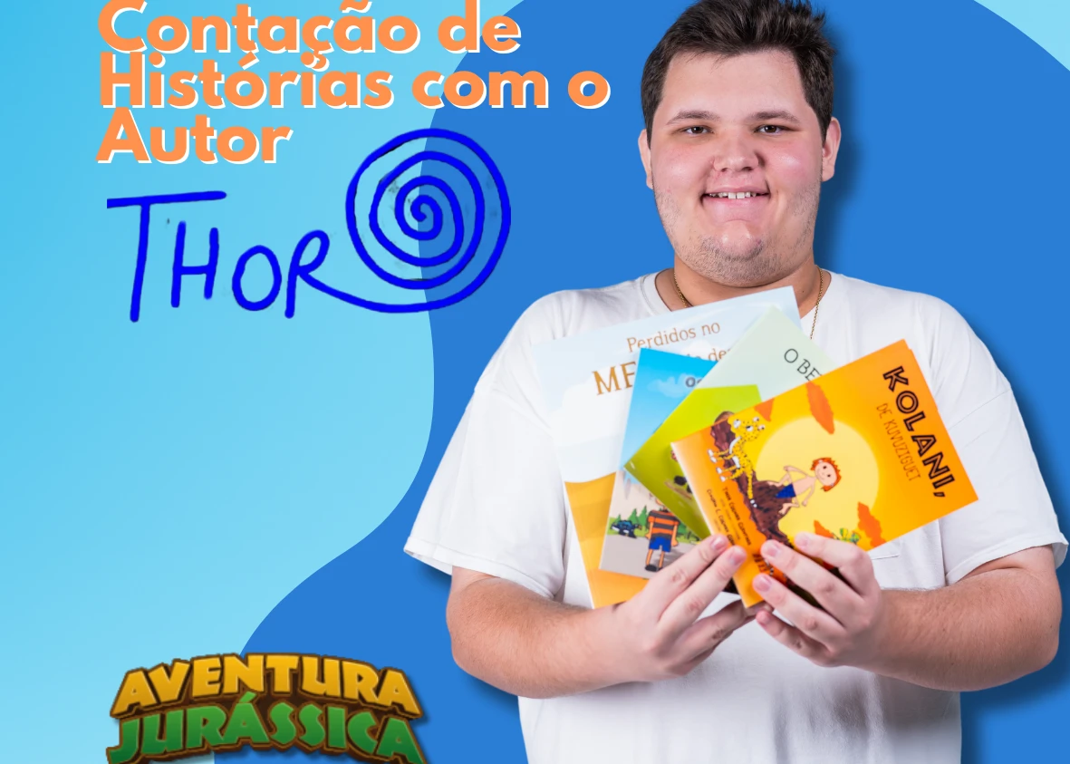 Contação de histórias com o autor Thor - Balneário Shopping